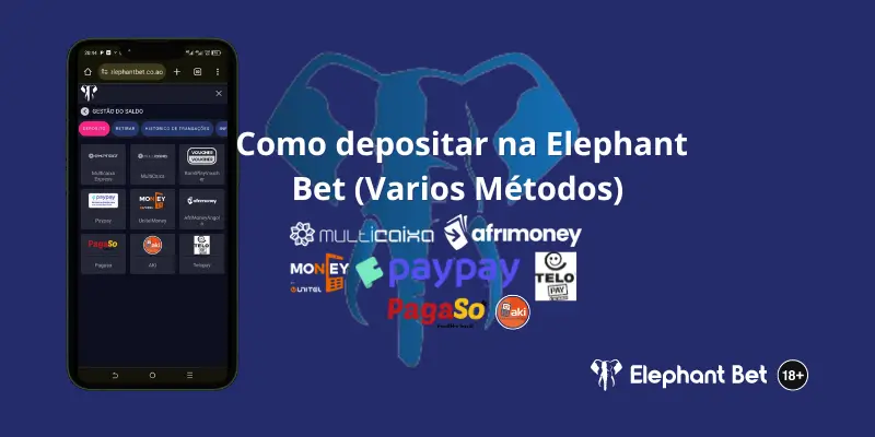 Como depositar na Elephant Bet Angola