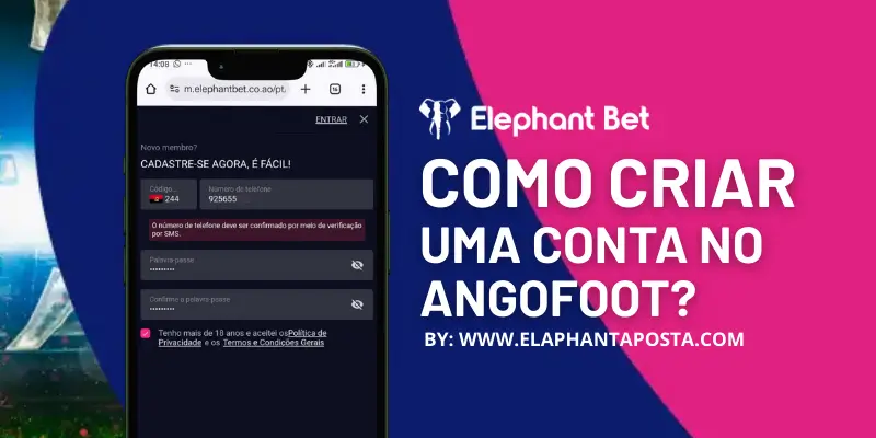 Como criar conta no Angofoot