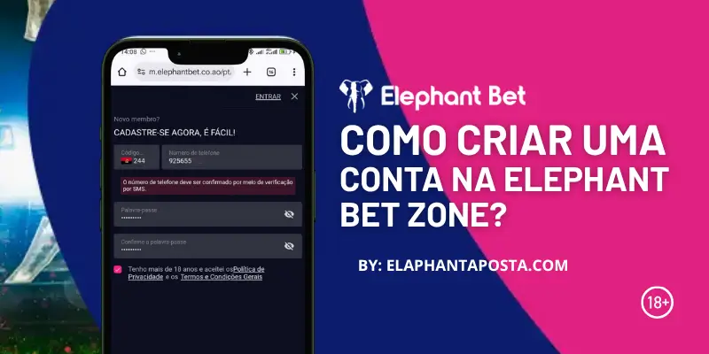 Como criar uma conta na Elephant bet zone