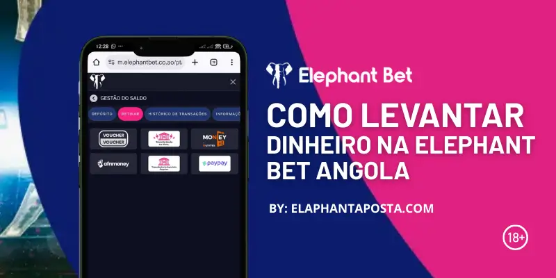 Como levantar dinheiro na Elephant bet