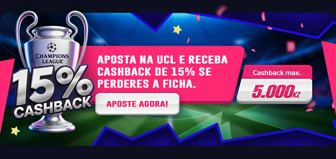 Cashback de 15% na Elephante Bet