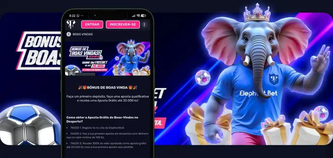 Bónus de Boas-vindas na Elephant Bet em Sportbook