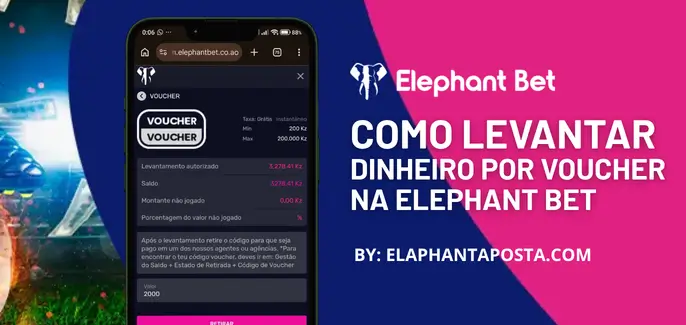 Como levantar dinheiro por voucher na Elephant Bet